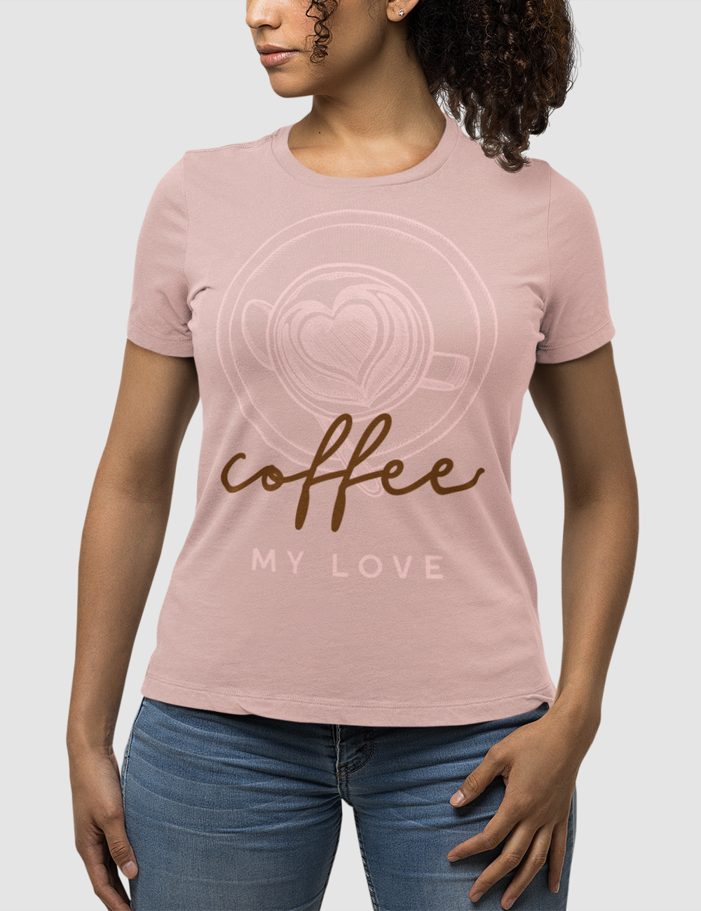 Coffee My Love | Women's Fitted T-Shirt OniTakai