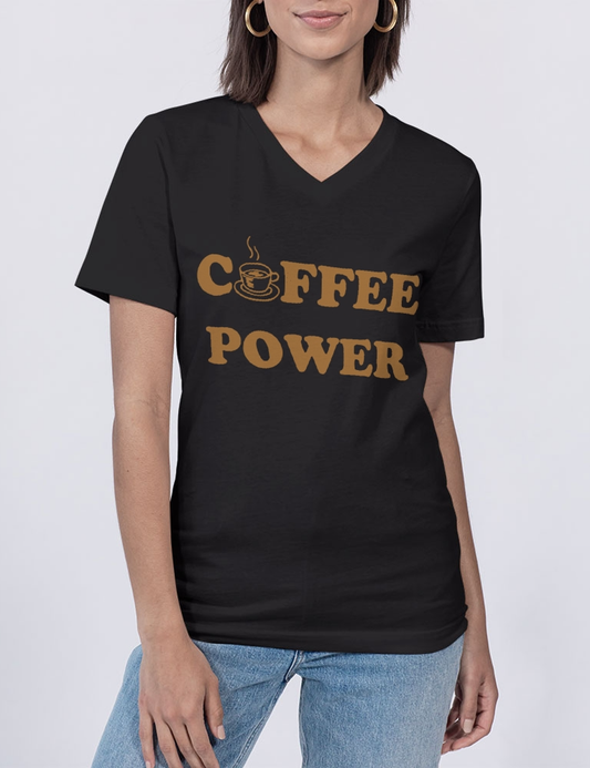 Coffee Power Women's V-Neck T-Shirt OniTakai