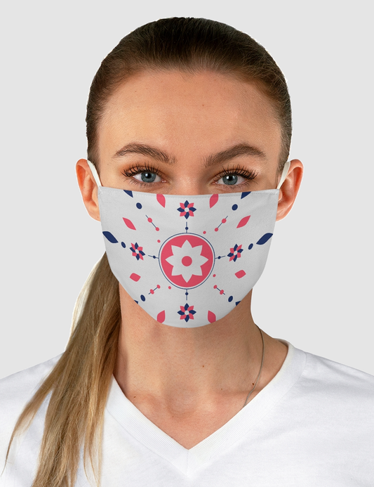 Colorful Floral Native American Geometric Pattern | Two-Layer Fabric Face Mask OniTakai