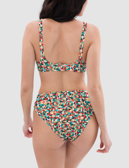 Colorful Kaleidoscope | Women's Essential High-Waisted Bikini OniTakai