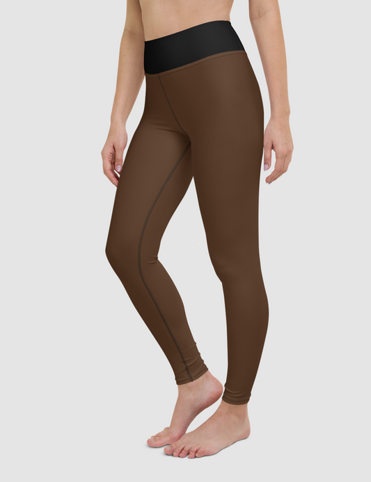 Colovian Deep Brown | Women's High Waist Yoga Leggings OniTakai