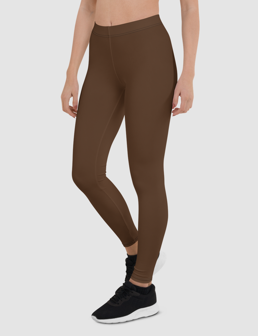 Colovian Deep Brown | Women's Standard Yoga Leggings OniTakai