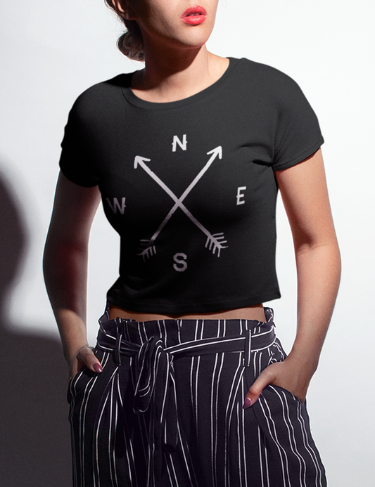 Compass Arrows | Crop Top T-Shirt OniTakai