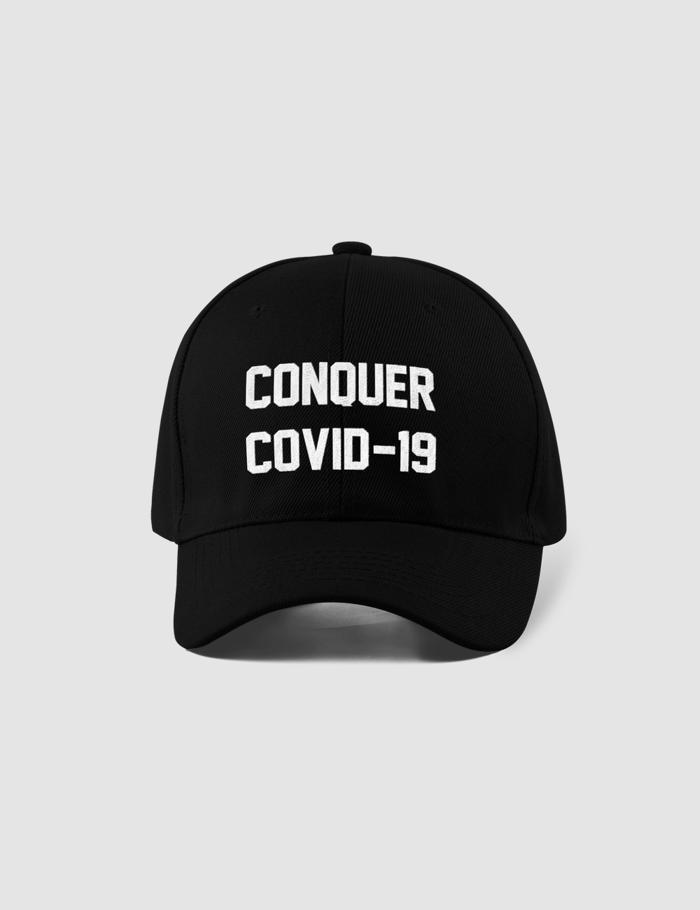 Conquer COVID-19 | Closed Back Flexfit Hat OniTakai