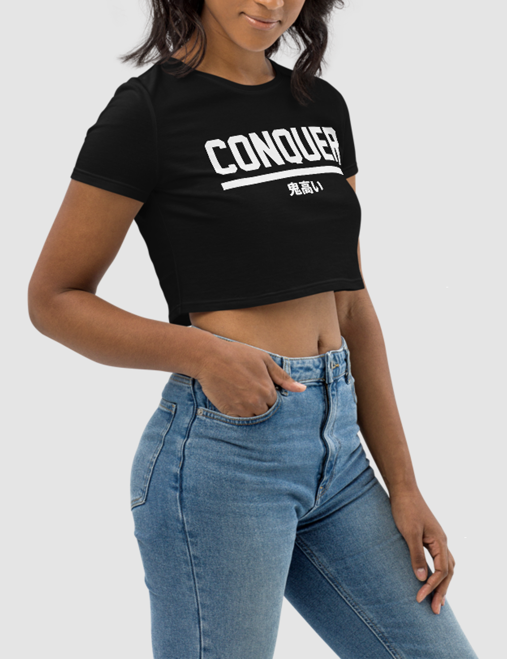 Conquer | Women's Crop Top T-Shirt OniTakai