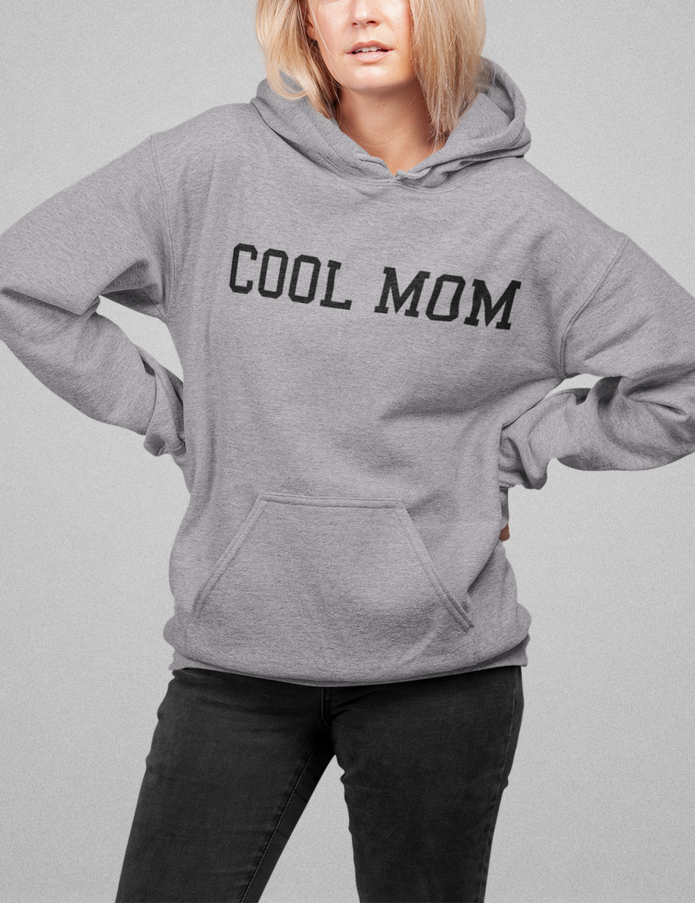 Cool Mom Classic Heather Grey Hoodie OniTakai