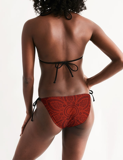 Crimson Mandala | Women's Triangle String Bikini OniTakai