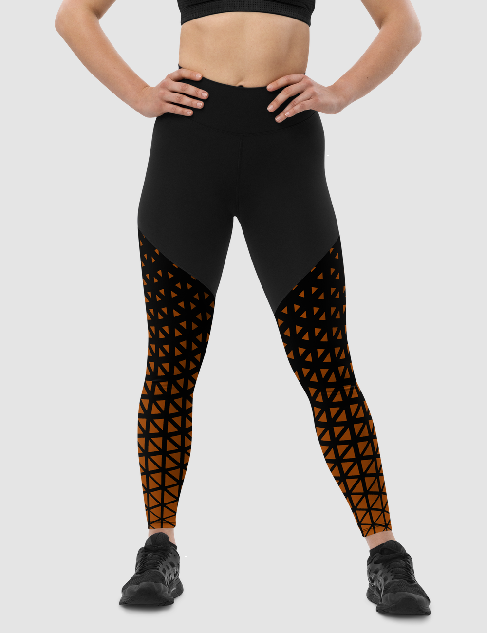 Crystalline Mosaic Carmine | Women's Premium Sports Leggings OniTakai