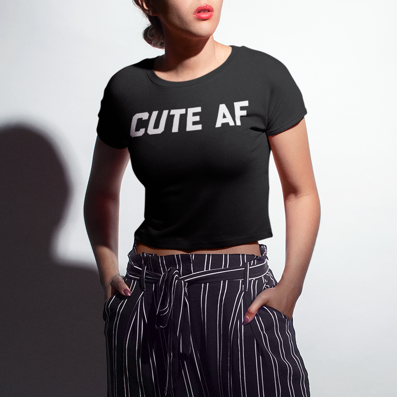 Cute AF | Crop Top T-Shirt OniTakai