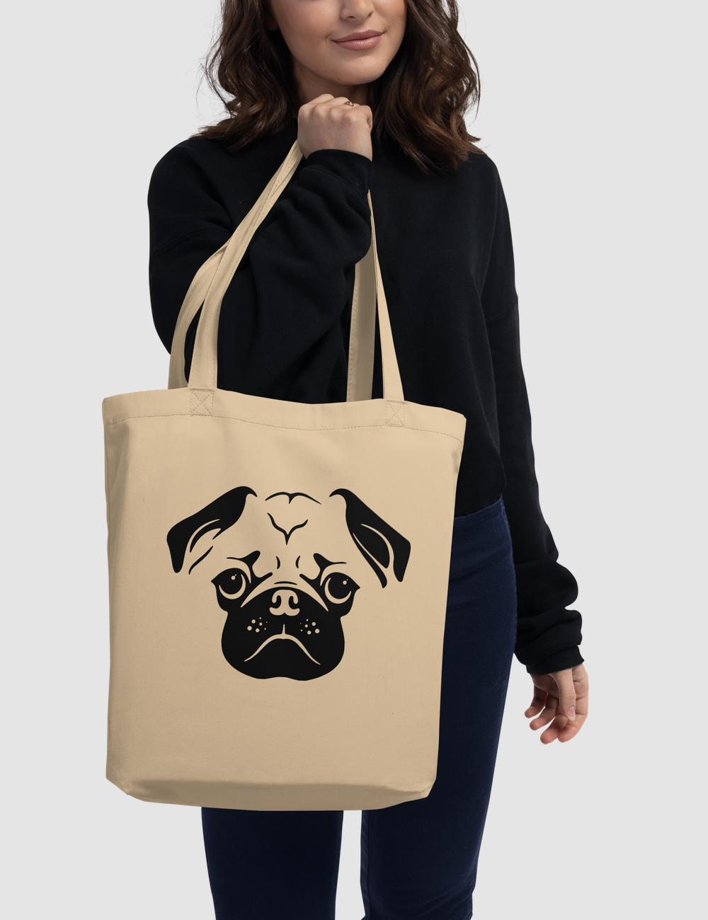 Cute Pug Eco-Friendly Tote Bag OniTakai