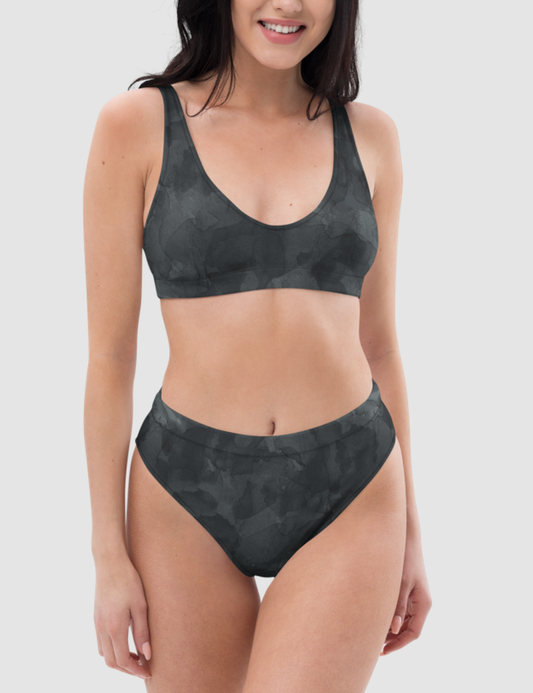 Dark Clouds Watercolor | Women's Essential High-Waisted Bikini OniTakai