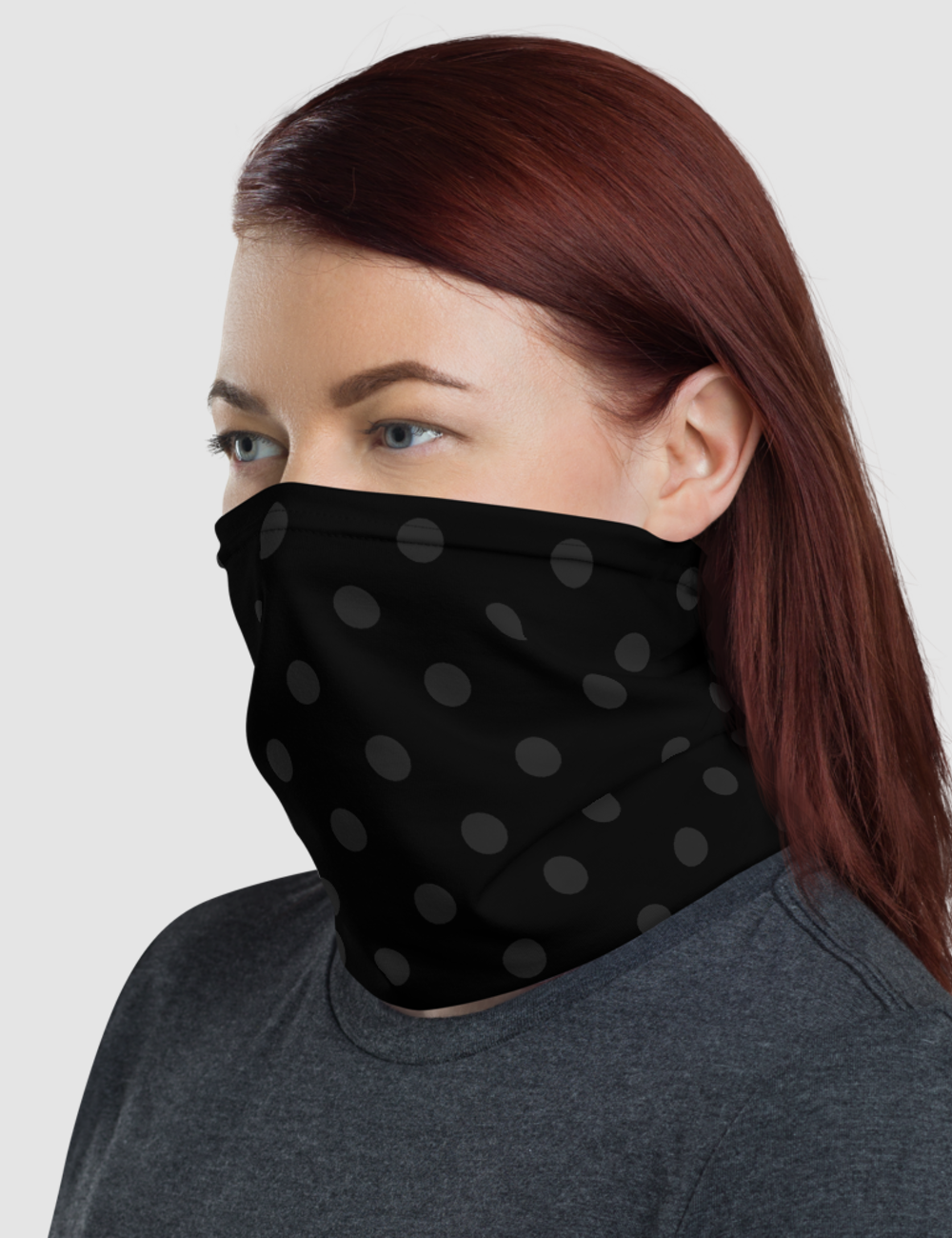 Dark Polka Dot | Neck Gaiter Face Mask OniTakai