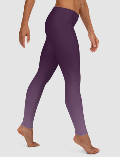 Dark Purple Ombre | Women's Standard Yoga Leggings OniTakai