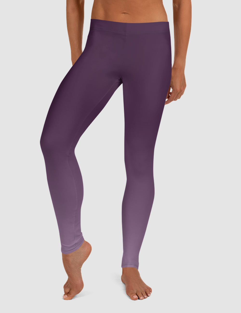 Dark Purple Ombre | Women's Standard Yoga Leggings OniTakai