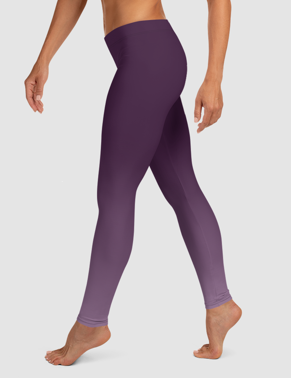 Dark Purple Ombre | Women's Standard Yoga Leggings OniTakai