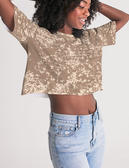 Desert Storm | Women's Oversized Crop Top T-Shirt OniTakai