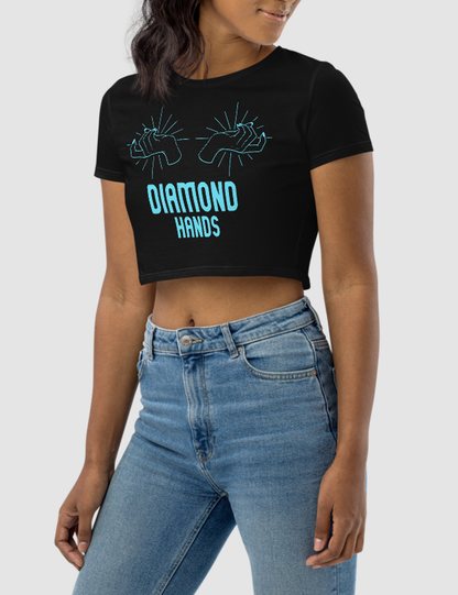 Diamond Hands (Graphic) | Women's Crop Top T-Shirt OniTakai