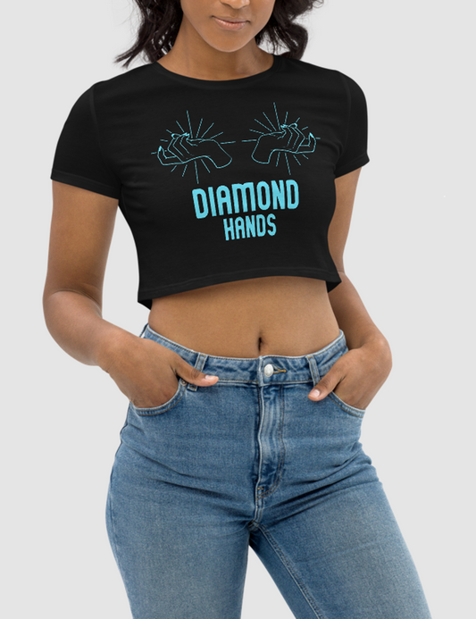 Diamond Hands (Graphic) | Women's Crop Top T-Shirt OniTakai