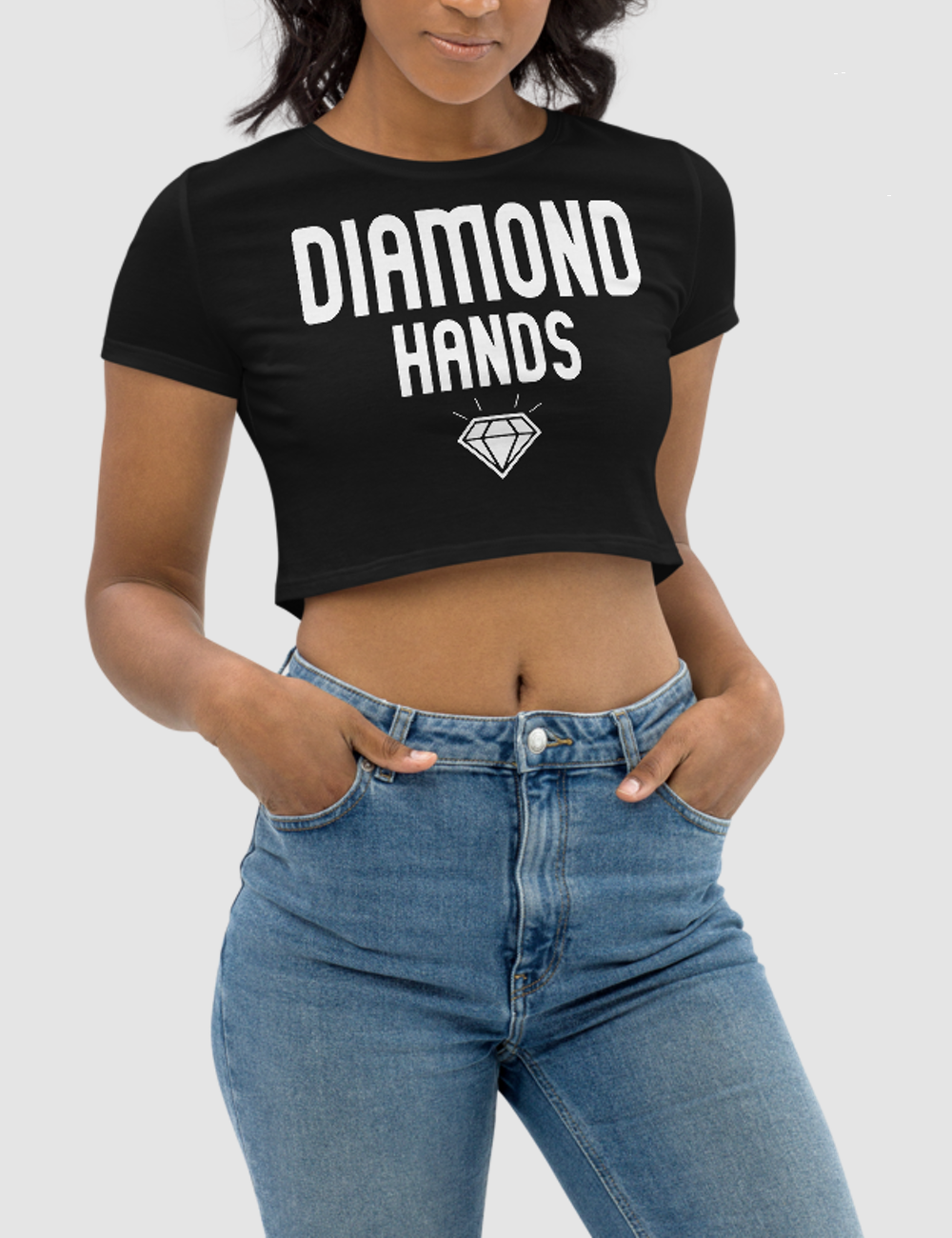 Diamond Hands | Women's Crop Top T-Shirt OniTakai