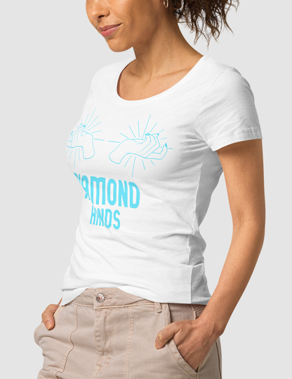 Diamond Hands | Women's Organic Round Neck T-Shirt OniTakai