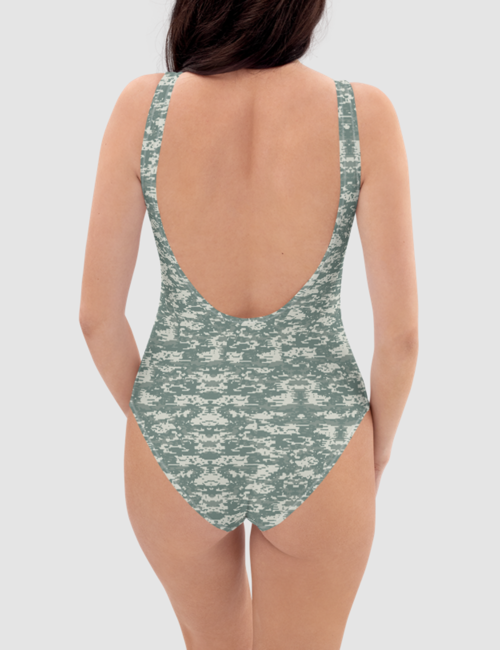 Digital Military Camouflage Print | Women's One-Piece Swimsuit OniTakai
