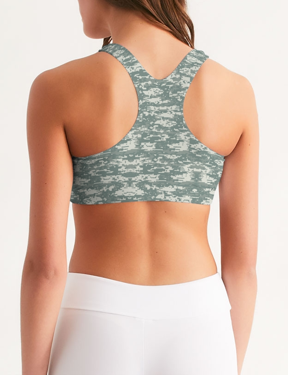 Digital Military Camouflage Print | Women's Standard Sports Bra OniTakai