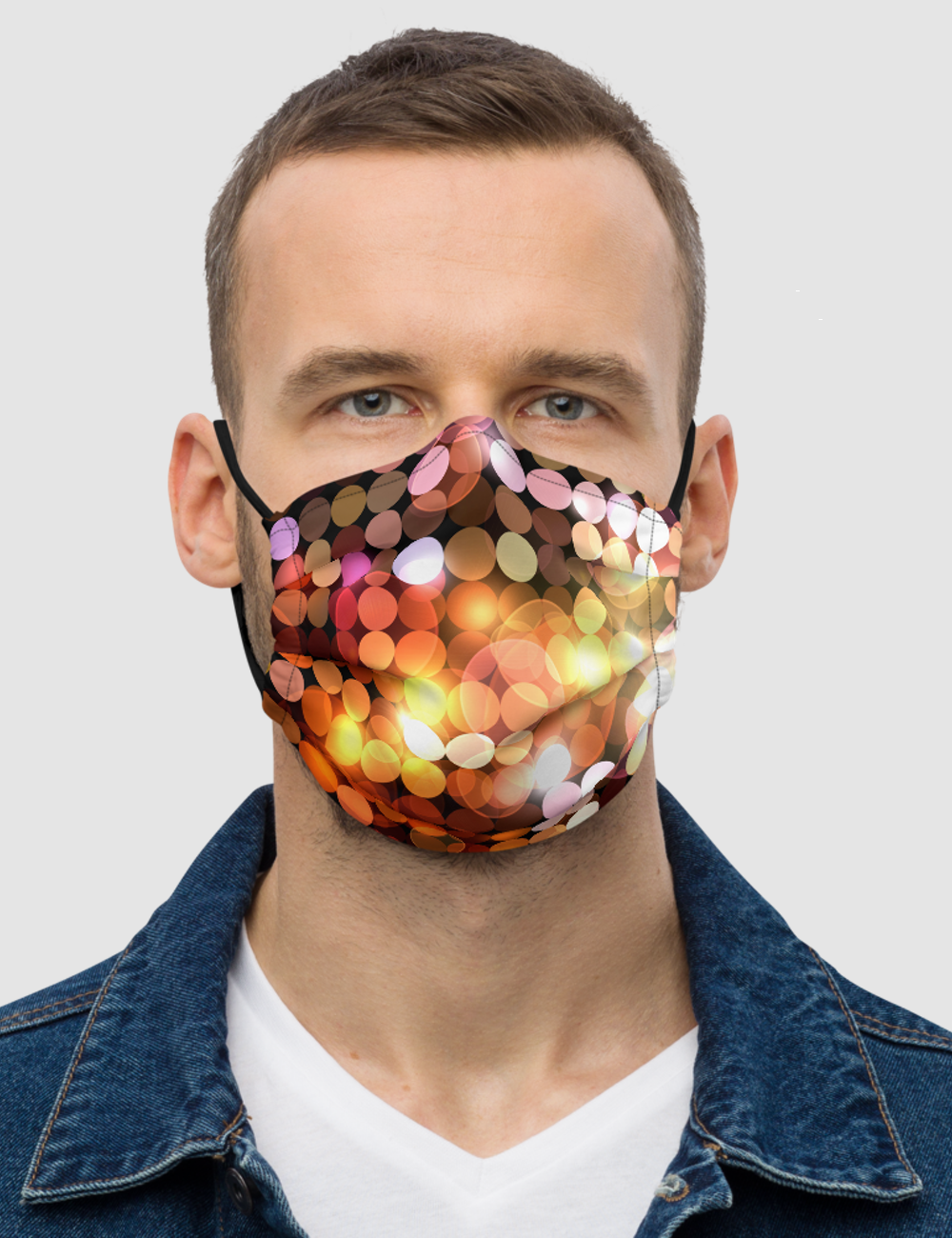 Disco Lights | Premium Double Layered Pocket Face Mask OniTakai