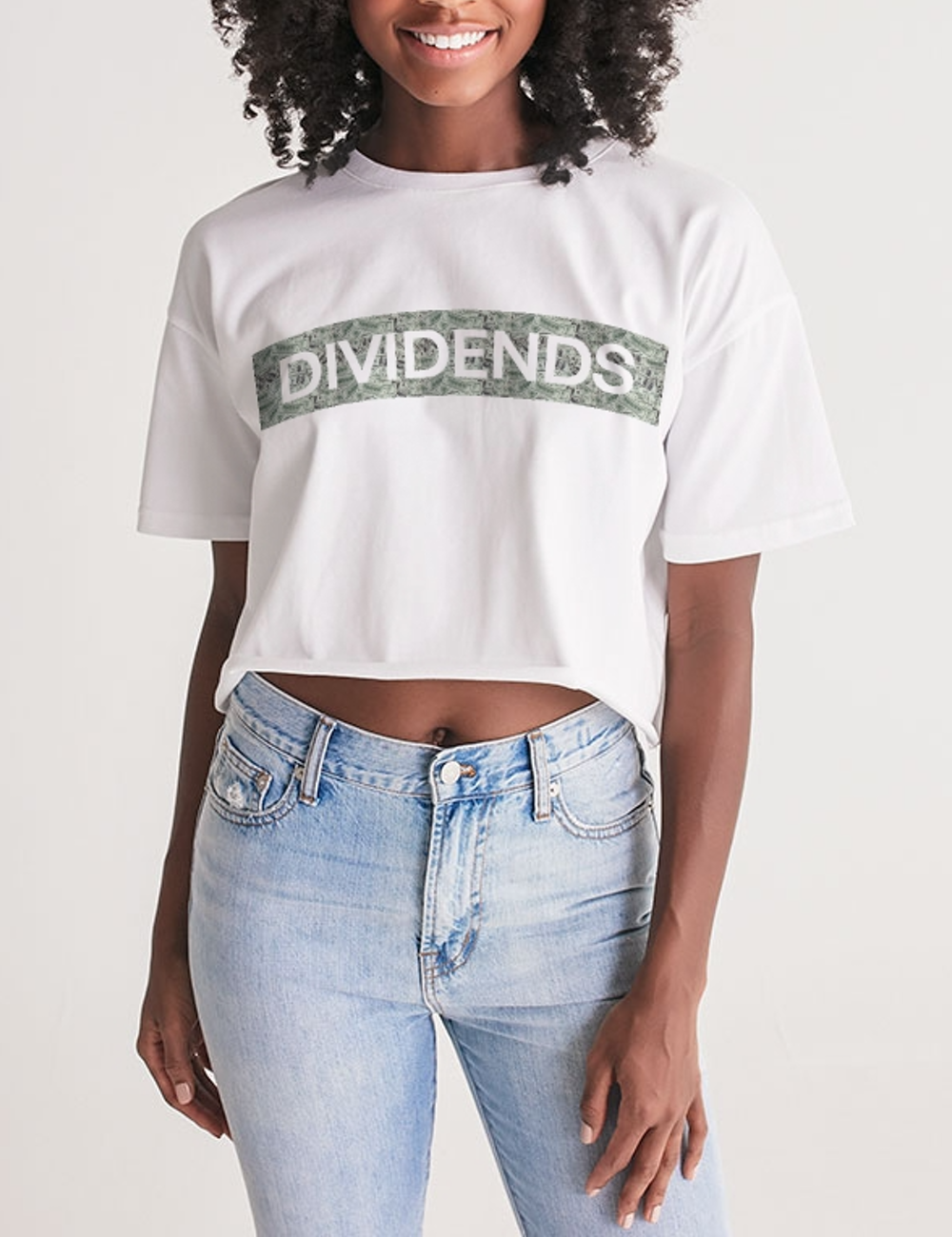 Dividends | Women's Oversized Crop Top T-Shirt OniTakai