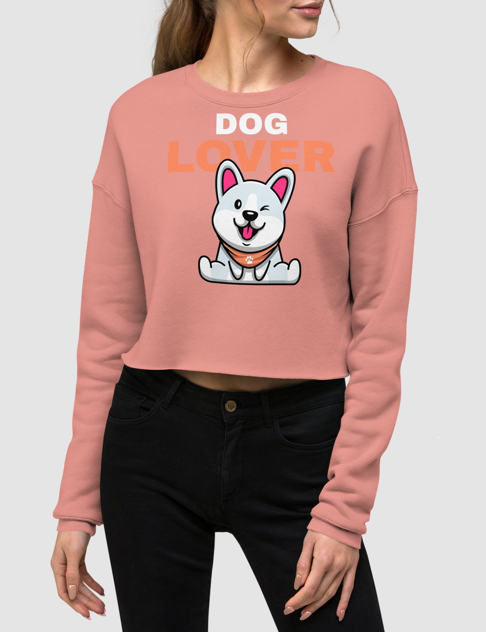 Dog Lover Crop Sweatshirt OniTakai