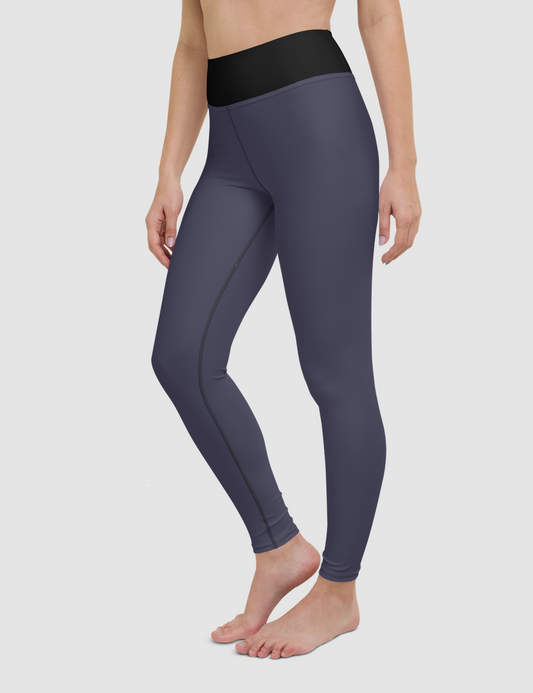 Dolmen Deep Blue | Women's High Waist Yoga Leggings OniTakai