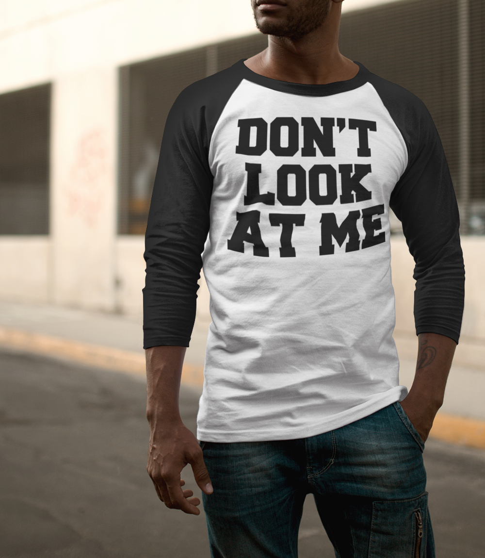 Don't Look At Me | Baseball Shirt OniTakai
