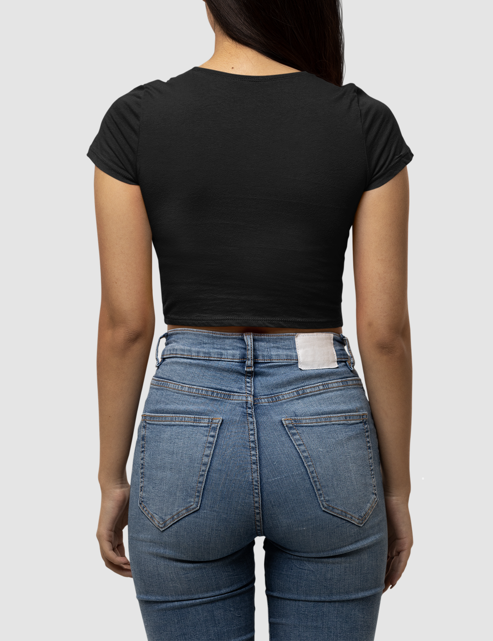 Don't Look Into Her Eyes | Women's Fitted Crop Top T-Shirt OniTakai