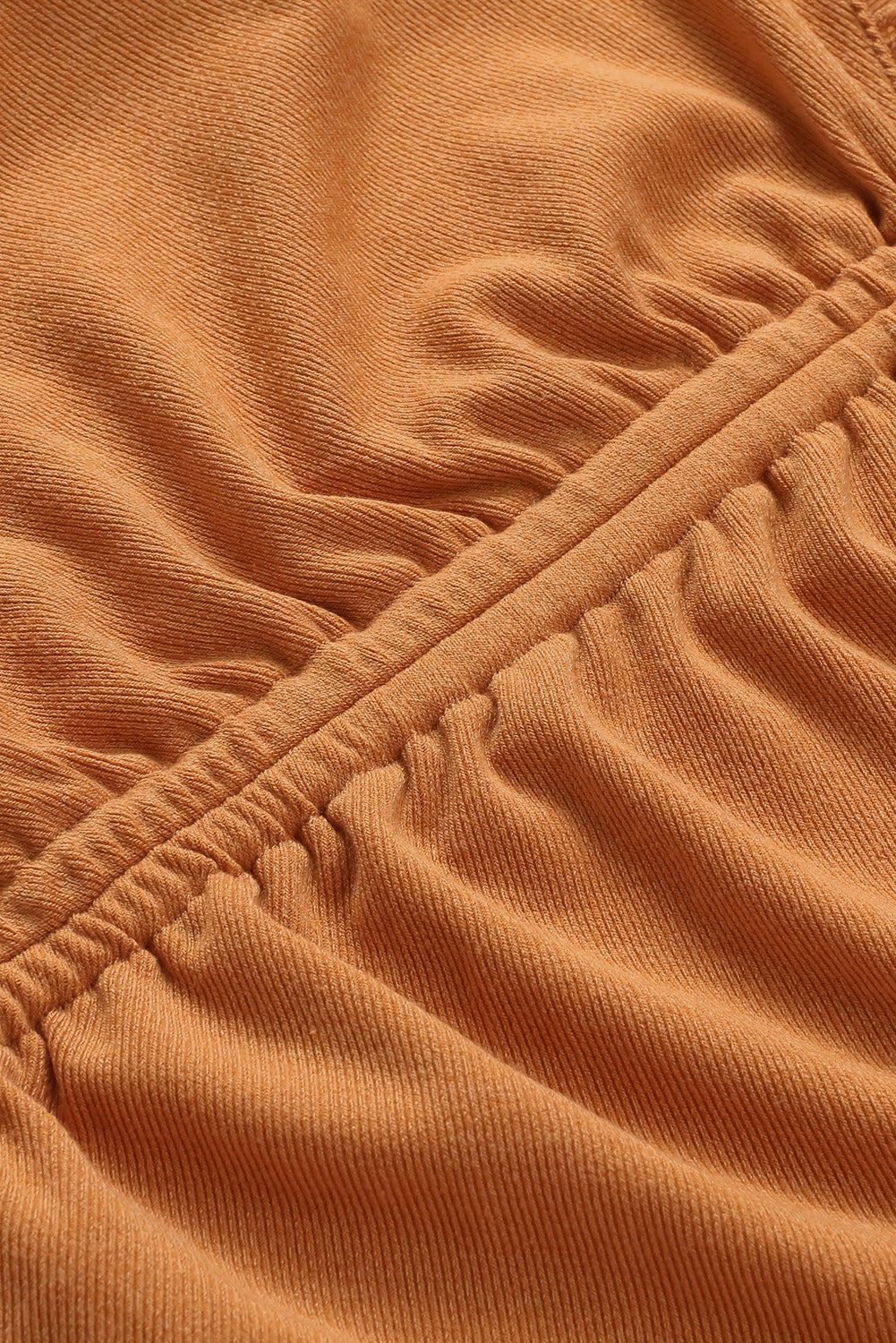 Drawstring Detail Flounce Sleeve Off-Shoulder Crop Top OniTakai