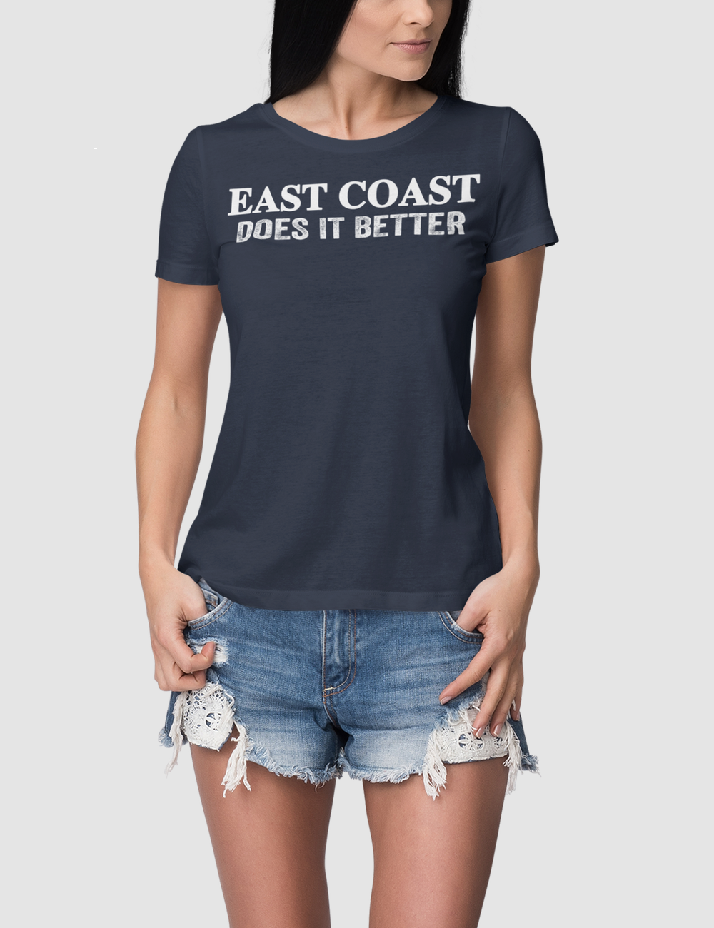 East Coast Does It Better | Women's Fitted T-Shirt OniTakai