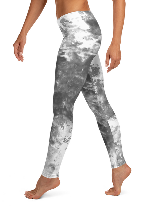 Elation Ice Dye Print Low Waist Yoga Leggings OniTakai