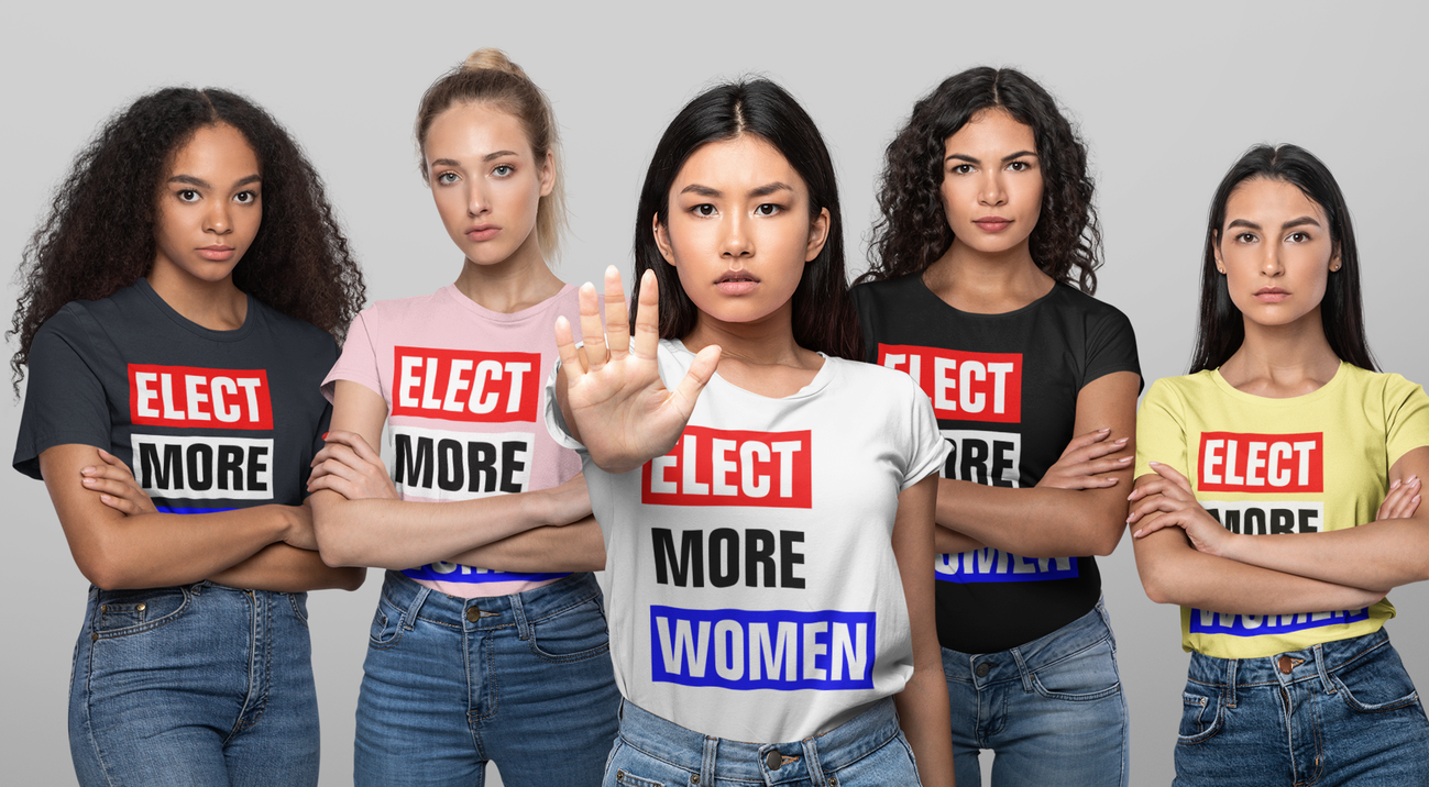 Elect More Women | Women's Cut T-Shirt OniTakai