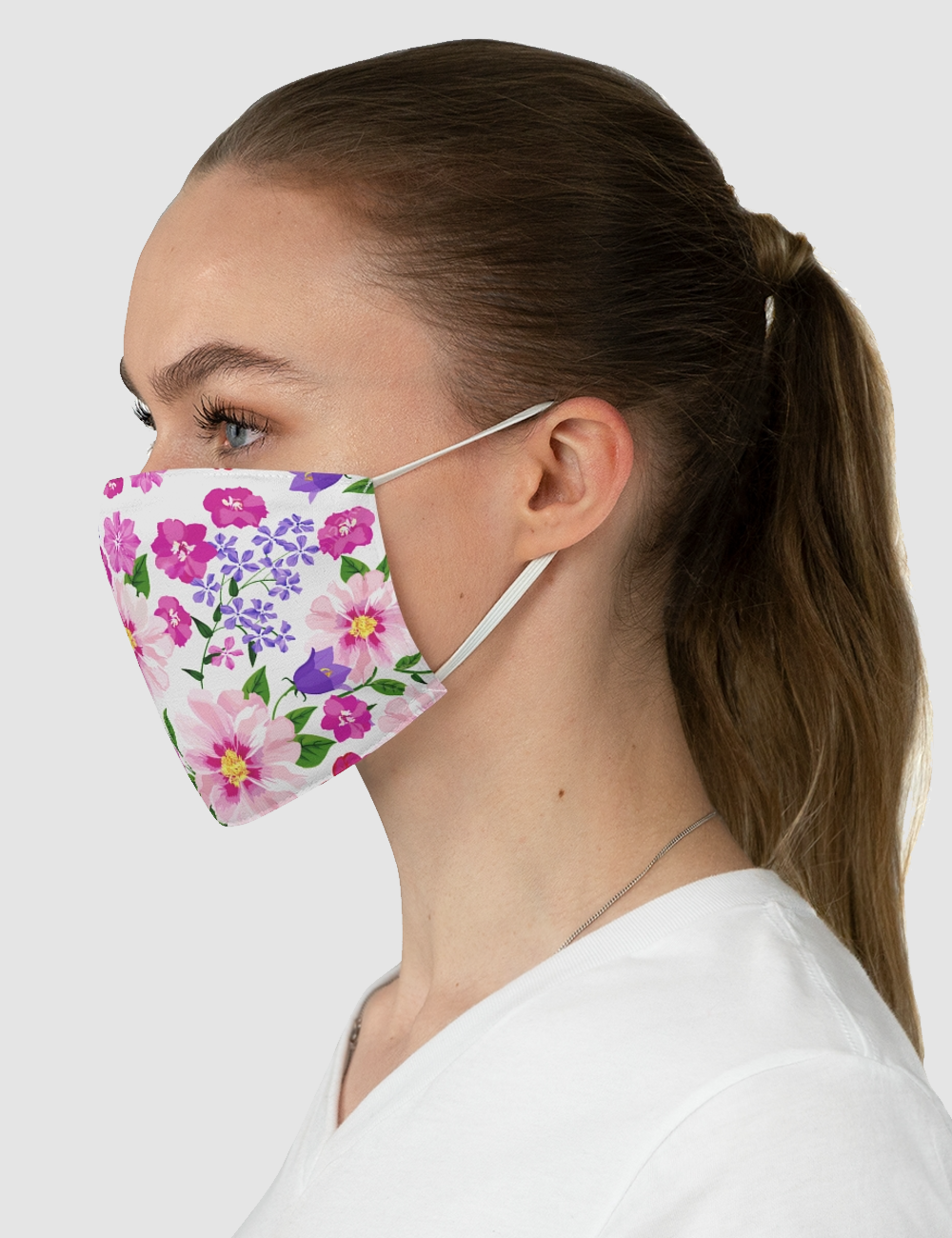 Elegant Floral Print | Fabric Face Mask OniTakai