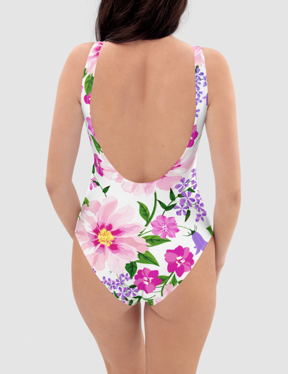 Elegant Floral Print | Women's One-Piece Swimsuit OniTakai