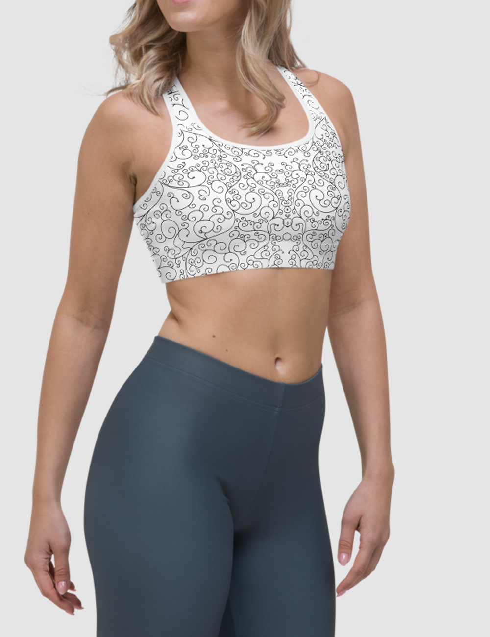 Elven White | Women's Padded Sports Bra OniTakai