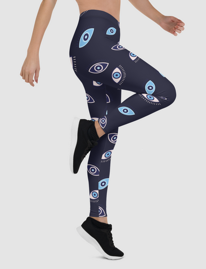 Evil Eye | Women's Standard Yoga Leggings OniTakai