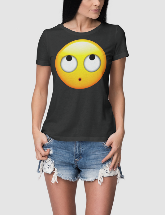 Eye Roll Emoji | Women's Fitted T-Shirt OniTakai