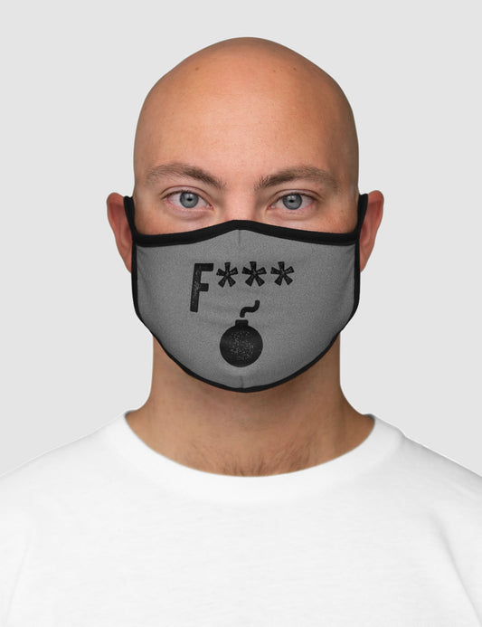 F Bomb Fitted Double Layered Polyester Face Mask OniTakai