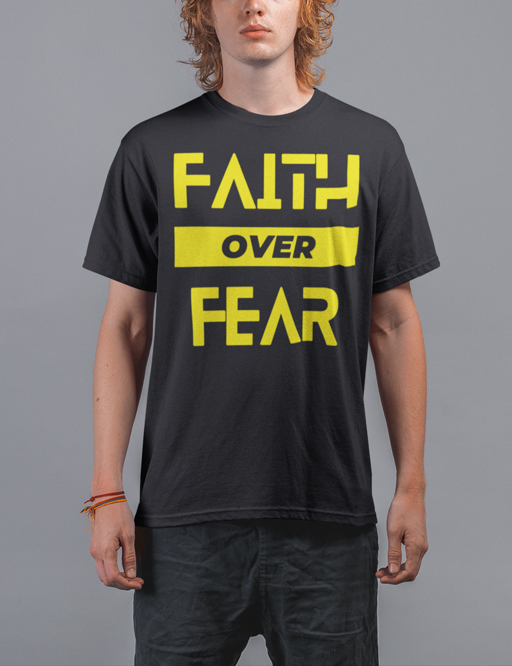Faith Over Fear Men's Classic T-Shirt OniTakai