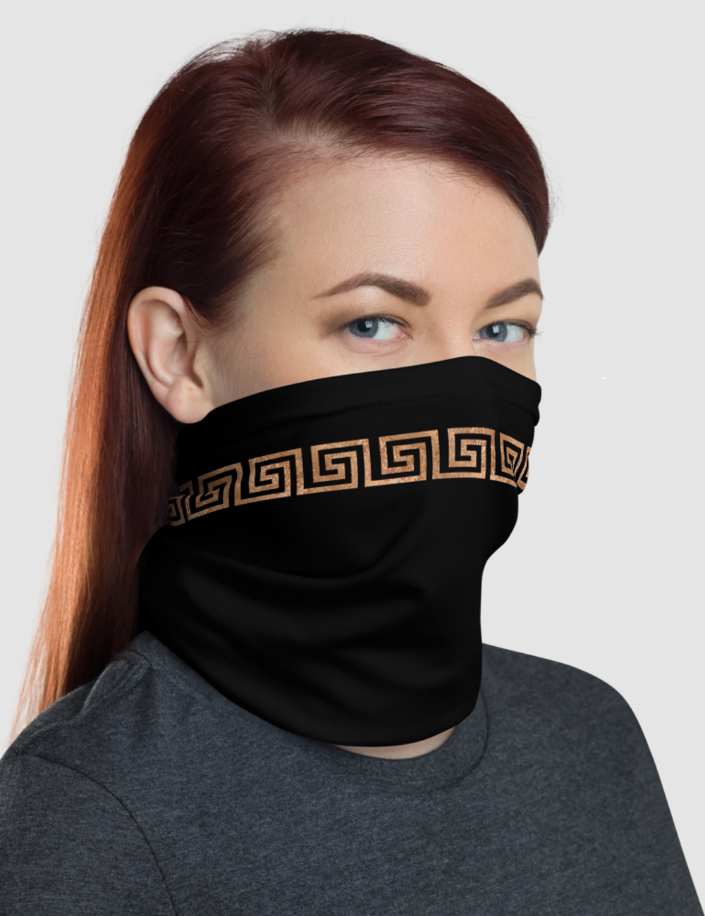 Faux Belted Rustic Gold | Neck Gaiter Face Mask OniTakai