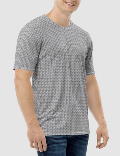 Faux Grey Carbon Fiber Print | Men's Sublimated T-Shirt OniTakai