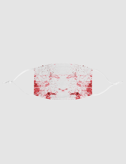 Fearless Crimson Grunge Design | Fabric Face Mask OniTakai