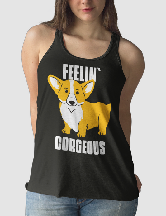 Feelin' Corgeous | Women's Cut Racerback Tank Top OniTakai