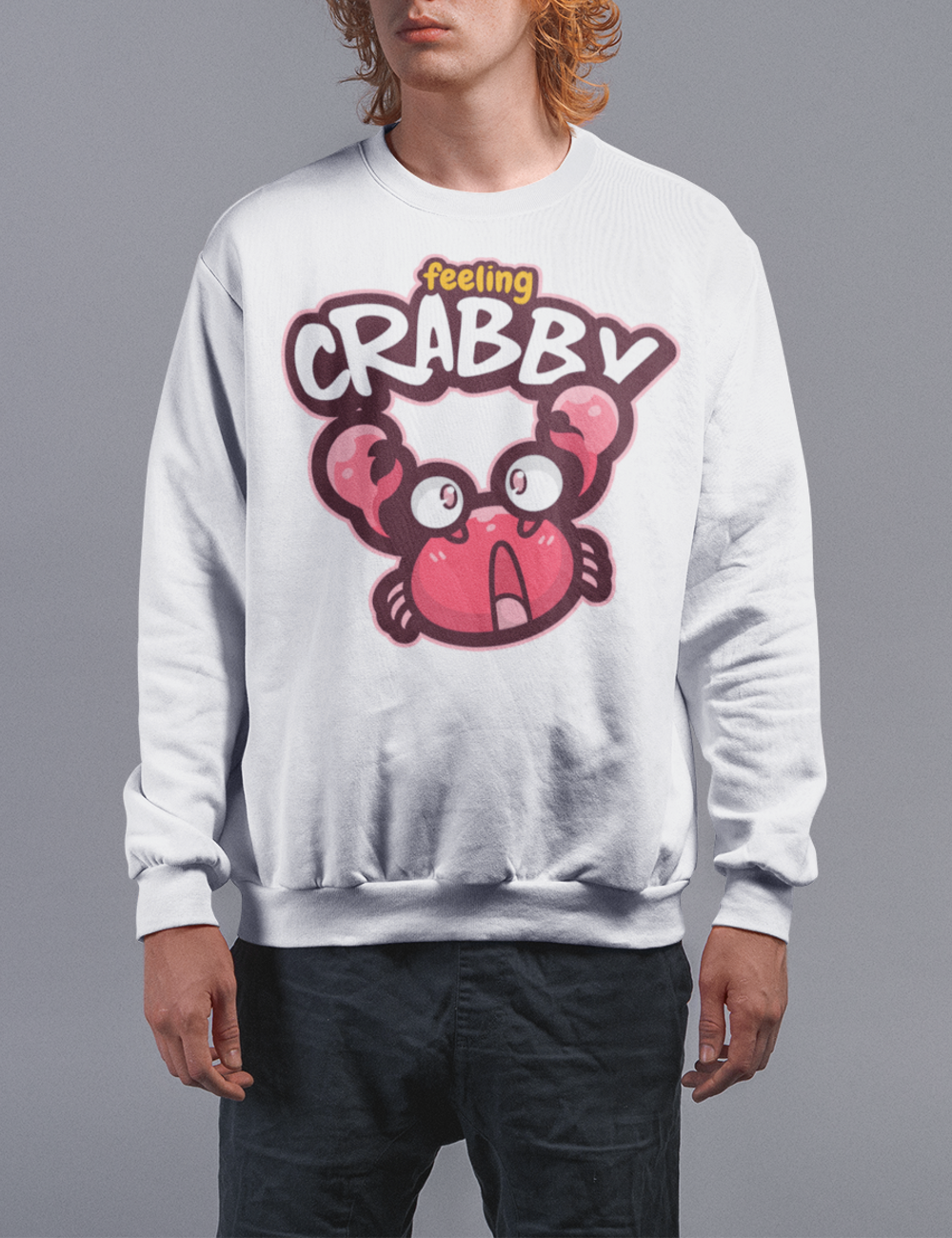 Feeling Crabby Men's Crewneck Sweatshirt OniTakai