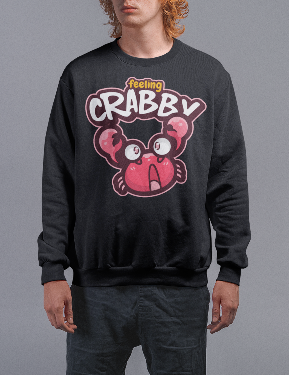 Feeling Crabby Men's Crewneck Sweatshirt OniTakai
