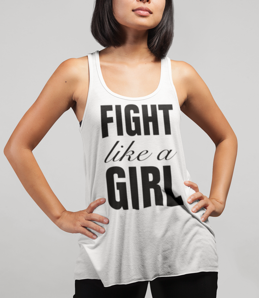 Fight Like A Girl | Women's Cut Racerback Tank Top OniTakai